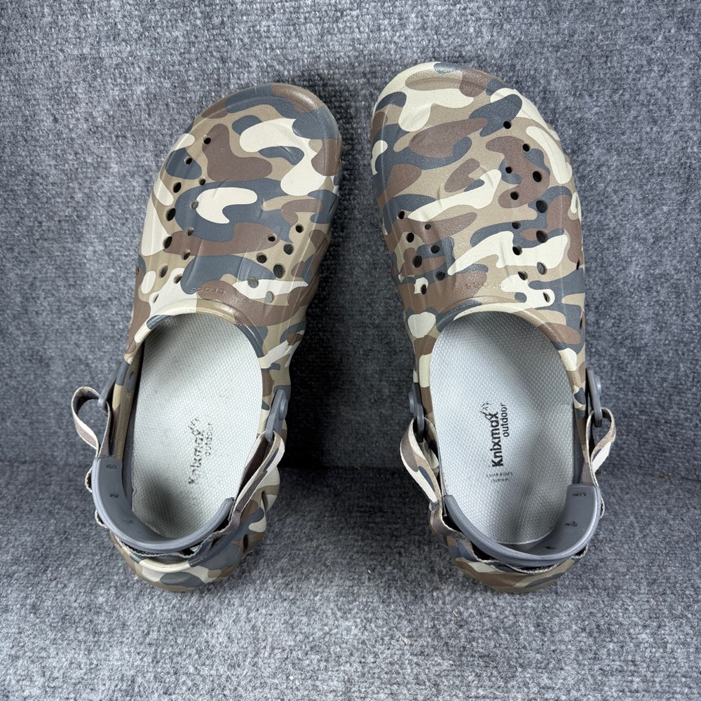 Crocs Echo Redux Clogs Mens 13 Gray Brown Camo - Picture 6 of 10